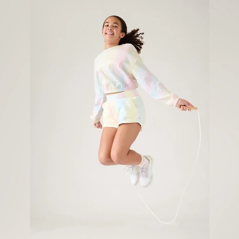 Athleta Girl Sundown Cropped Sweatshirt